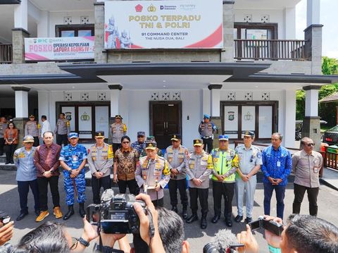 Kapolri Jenderal Listyo Sigit Prabowo di 91 Command Center ITDC, Nusa Dua, Bali, Selasa (24/3/2026).