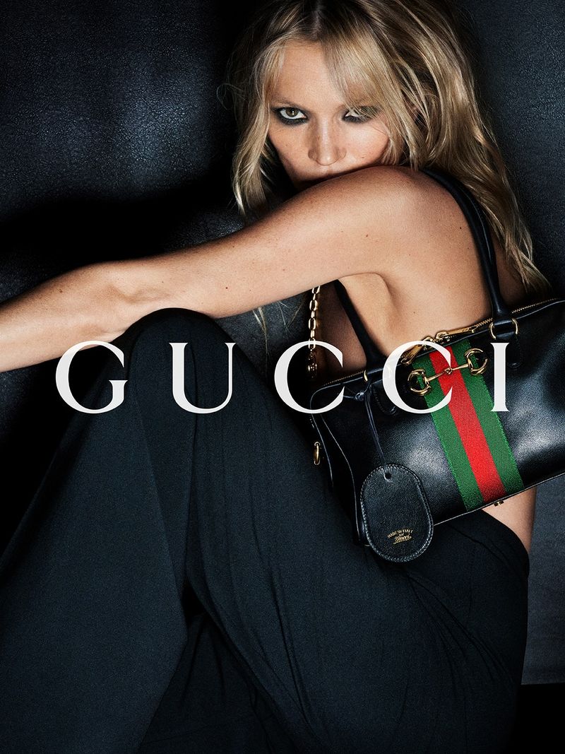Kate Moss di Iklan Tas Borsetto Gucci