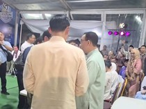 Momen SBY-Anies-AHY Ngobrol Bertiga Saat Halalbihalal Lebaran di Cikeas