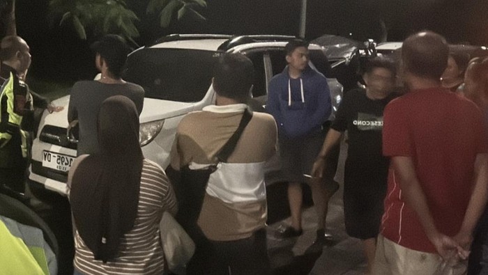 Salah satu kendaraan yang terlibat kecelakaan beruntun di Tol Nganjuk