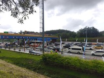 Situasi Arus Balik Lebaran di GT Kalikangkung Jelang One Way Nasional