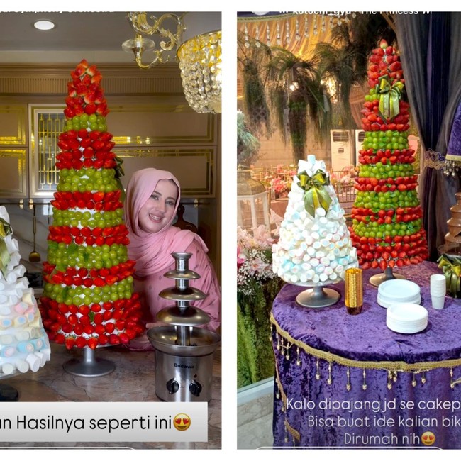 Tasyi Athasyia Masih Rayakan Lebaran, Ada Ketupat hingga Strawberry Tree