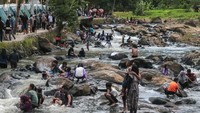 Menurut pengelola, jumlah kunjungan mencapai rata-rata 9.000 orang per hari selama libur Idul Fitri 1447 H atau meningkat lebih dari 50 persen jika dibandingkan hari libur biasa yang didominasi wisatawan asal Tangerang. Foto: ANTARA FOTO/Angga Budhiyanto