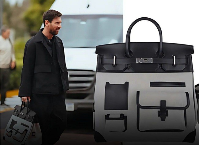 Lionel Messi pernah terlihat membawa tas Hermes Haut a Courroies (HAC) atau dikenal sebagai ‘Birkin pertama’ yang harganya mencapai lebih dari Rp 1 miliar. Tas Hermes HAC pertama kali dibuat pada 1892 oleh Hermès untuk membawa pelana dan sepatu berkuda. Foto: Dok. Instagram
