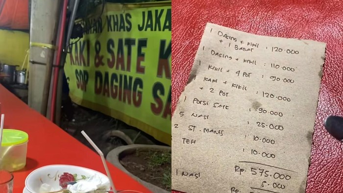 Netizen Shock! Makan Sop Kambing di Warung Tenda sampai Rp 580 Ribu