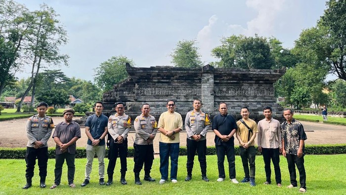 Kapolres Kediri bersama jajaran mengecek keamanan di sejumlah tempat wisata.