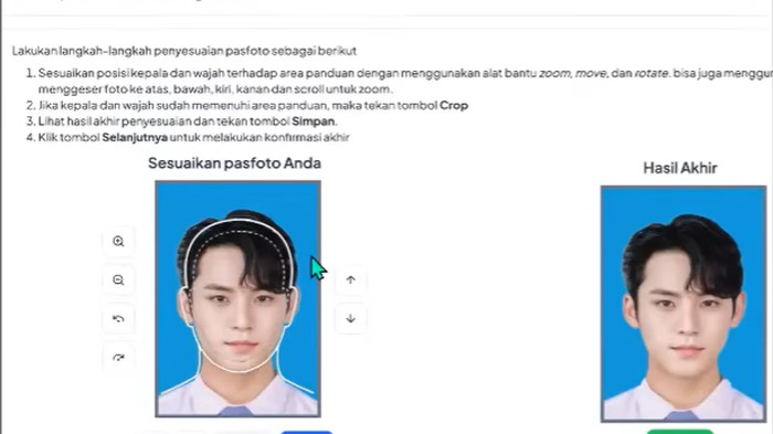 Ketentuan upload foto saat daftar akun SNPMB siswa.