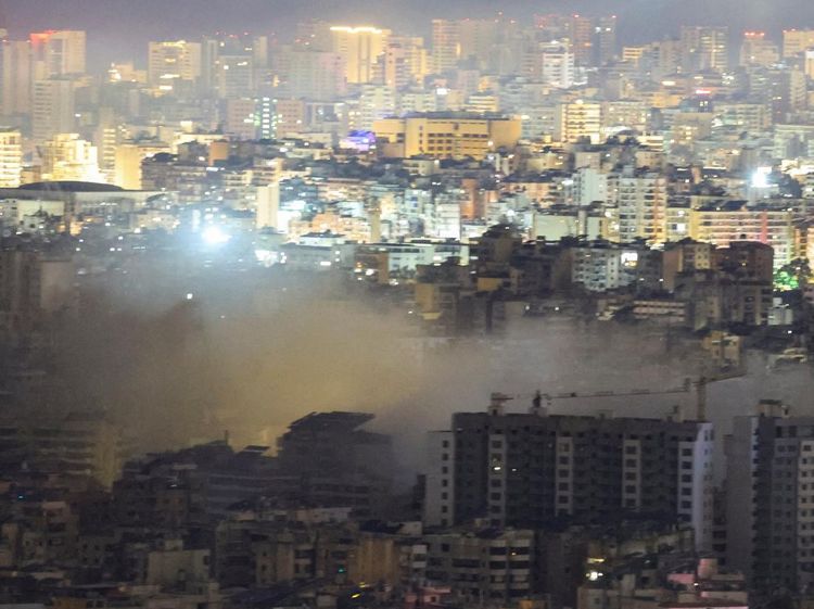 Mencekam! Beirut Selatan Diselimuti Asap Usai Serangan Israel