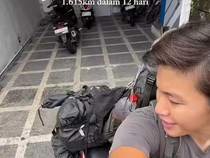 Cerita Nadine, Mudik Ekstrem 1.615/ Km Naik Motor Selama 12 Hari