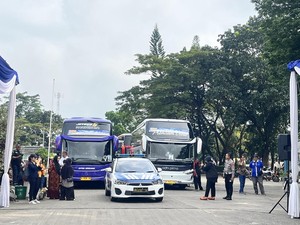 Kemenhub Lepas Ribuan Peserta Balik Mudik Gratis 2026 di Palembang