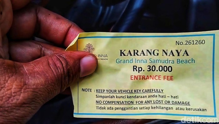 Tiket Entrance Fee di Kawasan Pesisir Karang Naya