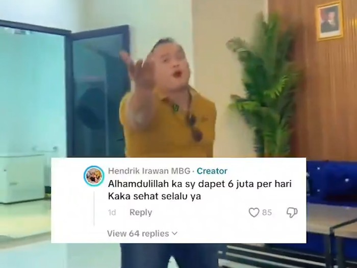 Aksi joget seorang pria pemilik dapur SPPG viral di media sosial dan membuat netizen geram. Dinarasikan seorang pria yang diketahui bernama Hendrik Irawan tersebut flexing penghasilan Rp 6 juta per hari dari usaha SPPG yang dimilikinya.

Badan Gizi