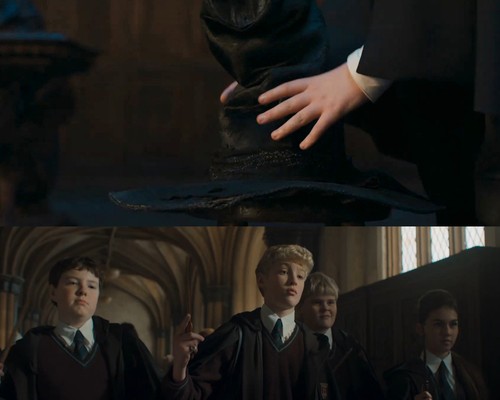 Adegan dalam teaser serial Harry Potter and the Philosopher's Stone.