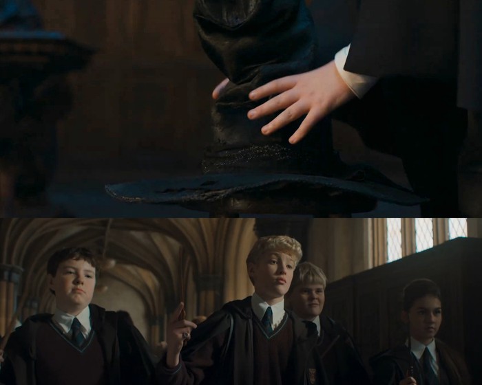 Adegan dalam teaser serial Harry Potter and the Philosopher's Stone.