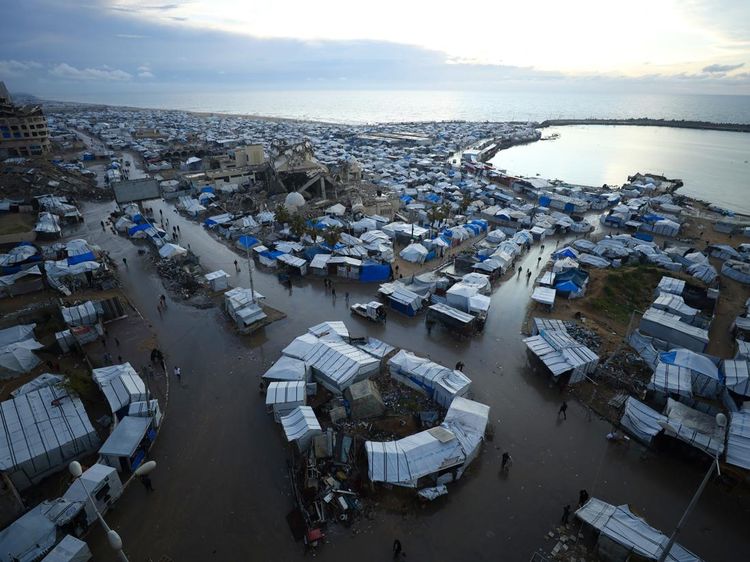 Hujan Deras Perparah Kondisi Pengungsi di Gaza