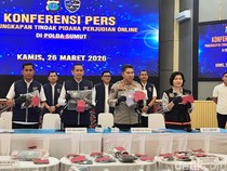Polda Sumut Bongkar Judi Online di Apartemen di Medan, 19 Orang Tersangka