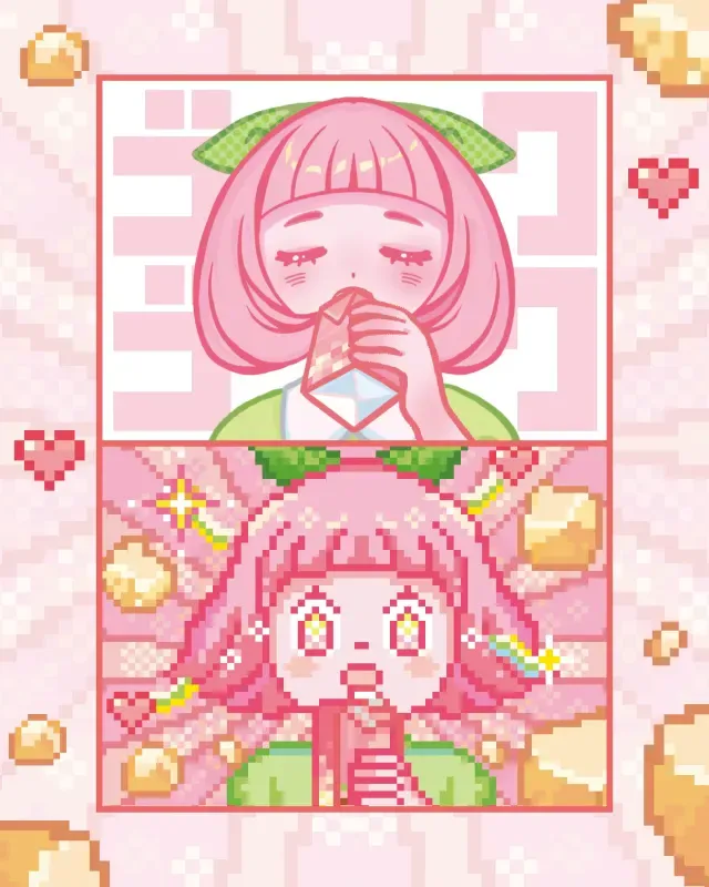 Minuman Ini Dibuat dari Buah Pixel ala Game Retro