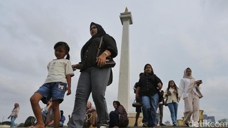 Monas Masih Jadi Wisata Favorit Libur Lebaran