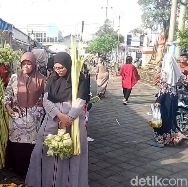Warga Pasuruan Mulai Berburu Janur untuk Lebaran Ketupat