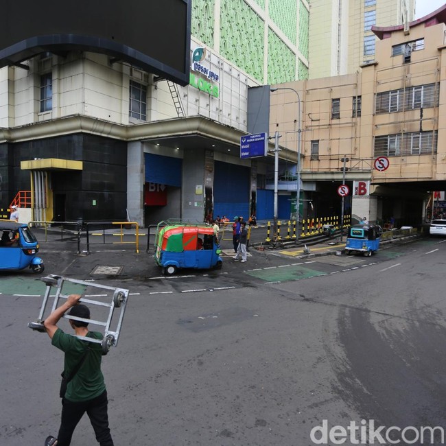 Potret Tanah Abang Masih Sepi Pascalebaran
