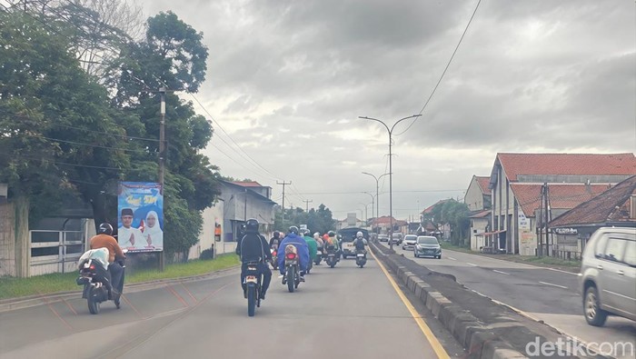 Situasi arus balik Lebaran di Pantura Indramayu.
