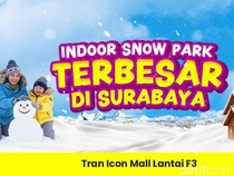 Ide Libur Lebaran Seru, Main Salju di Trans Snow World Surabaya Harga Hemat