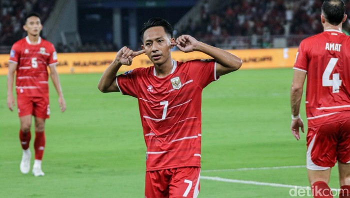 Timnas Indonesia menaklukkan Saint Kitts and Nevis dalam laga uji coba internasional di Stadion Gelora Bung Karno, Jakarta, Jumat (27/3/2026) malam.