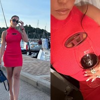 Wanita 32 tahun yang pernah bekerja sebagai sales di butik Gucci ini tampil serba merah termasuk jam tangan mewahnya. Georgina mengenakan jam Jacob & Co. Skeleton Northern Lights. Jam yang terinspirasi dari keindahan aurora ini dihiasi 323 berlian putih di casing, crown, bezel, dan buckle. Foto: Dok. Instagram Georgina Rodriguez