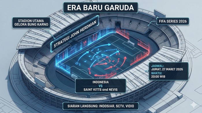Timnas Indonesia siap membuka perjalanannya di turnamen internasional FIFA Series 2026 dengan menghadapi Saint Kitts & Nevis.
