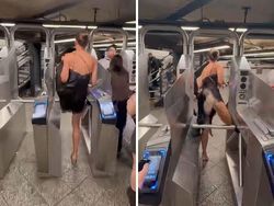 Foto Tingkah Penumpang Kereta AS Ini Bikin Anak KRL RI Auto Tepok Jidat