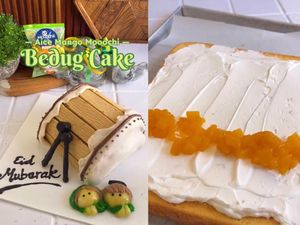 Resep Mango Mooochii Bedug Cake Spesial Lebaran yang Gemas