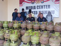 5 Warga di Mamuju Timbun-Jual LPG 3 Kg Rp 50 Ribu Ditangkap