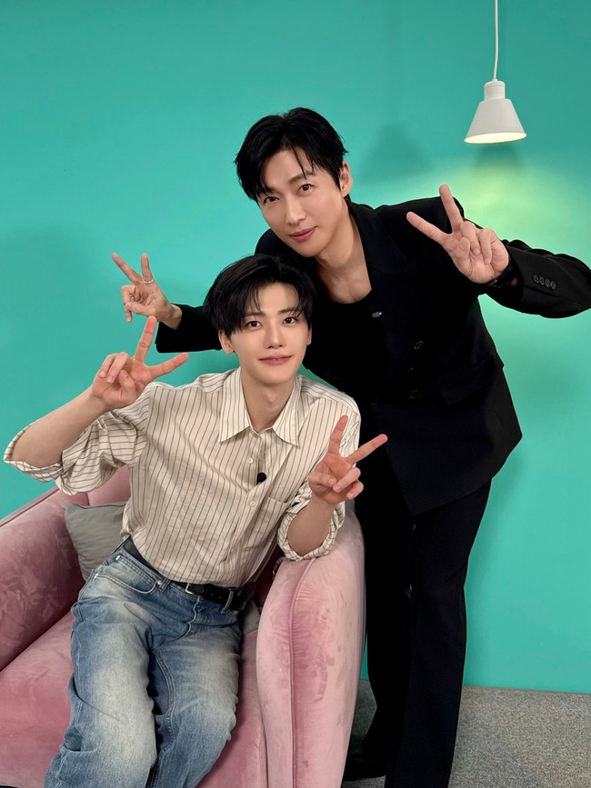 Ketika ditanyakan kemungkinan mereka beradu akting, Namgoong Min menyarankan agar Jaemin NCT berperan sebagai versi muda dirinya di project film ataupun drama. Foto: dok. X