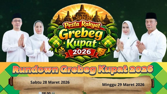 Rangkaian acara Grebeg Kupat 2026 digelar Sabtu, 28 Maret 2026.