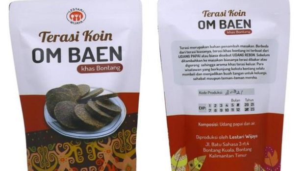 Salah satu produk UMKM terasi udang Bontang. (Dok. Kemenpar) Salah satu produk UMKM terasi udang Bontang. (Dok. Kemenpar)