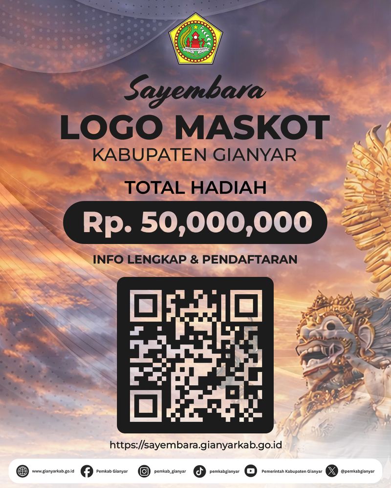 Sayembara logo maskot Kabupaten Gianyar. (Foto: Dok. Pemkab Gianyar)