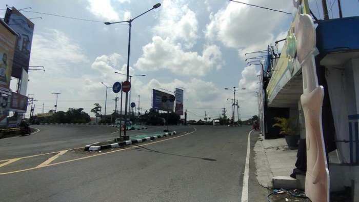 Simpang Mengkreng terpantau sepi setelah arus mudik dan balik Lebaran 2026