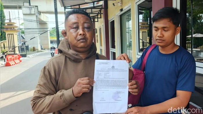 Sopir ojol di Palembang saat lapor ke polisi