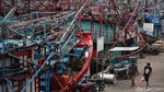 Suasana Sepi Pelabuhan Muara Angke