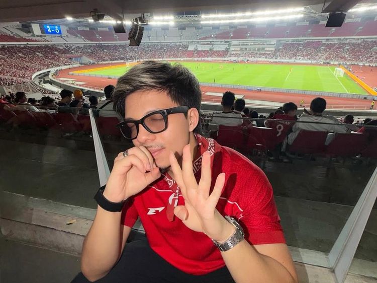 Deretan Selebritas Nonton di GBK Pertandingan Indonesia Vs Saint Kitts & Nevis