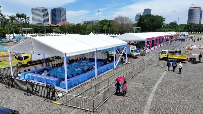 Bazar rakyat di Monas, Sabtu (28/3/2026).