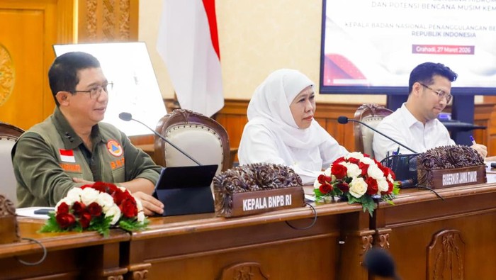 BNPB bersama Pemprov Jatim menggelar rapat koordinasi