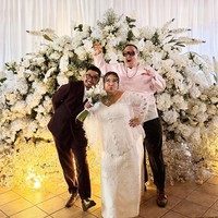 Pernikahan Ghita dihadiri banyak sesama artis dan komika, termasuk Reza Chandika.Foto: Instagram
