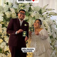 Gita dan pasangannya pun menyiapkan tagar untuk mendokumentasikan hari pernikahan mereka yakni #GIGANticlove yang diambil dari nama keduanya.Foto: Instagram