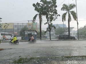BMKG Prediksi Palembang Diguyur Hujan Ringan hingga Sedang Hari Ini