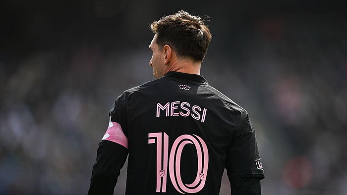 BRONX, NY - MARCH 22: Lionel Messi #10 of Inter Miami looks downfield during an MLS game between Inter Miami CF and New York City FC at Yankee Stadium on March 22, 2026 in Bronx, New York. (Photo by Stephen Nadler/ISI Photos/ISI Photos via Getty Images)