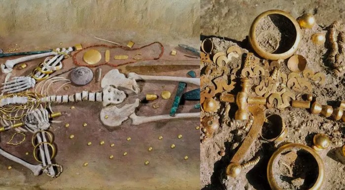 Para arkeolog yang menggali sebuah situs di Bulgaria menemukan sebuah makam berusia sekitar 6.500 tahun berisi lebih dari 1,5 kg emas.