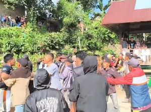 Final Turnamen Voli di Mamasa Ricuh gegara Saweran, Penonton Baku Pukul