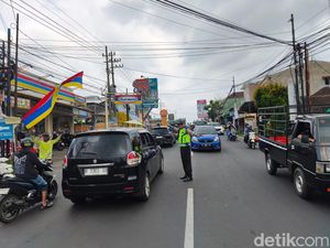 Simpang Karanglo Ramai Lancar, Volume Kendaraan ke Malang-Batu Meningkat