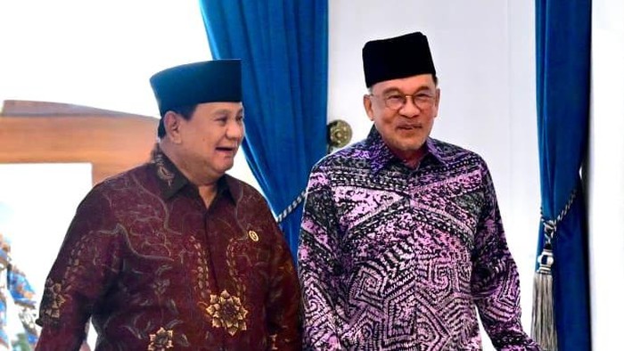 Presiden Prabowo menerima kunjungan PM Malaysia Anwar Ibrahim di Istana Merdeka, Jumat (27/3/2026).